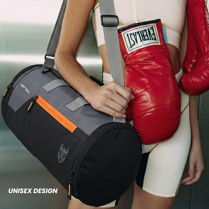 Gym Bag for Men 29L with Shoe Compartment | Gym Bags for Man Waterproof Duffle Bag | Sports Travel Bag for Men & Women | Gym Duffle Bag for Men for Workout, Travel, Sports Black